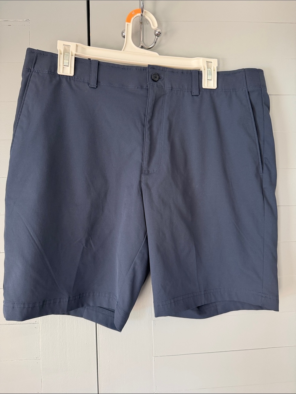Men's Flat Front Performance Shorts - Navy